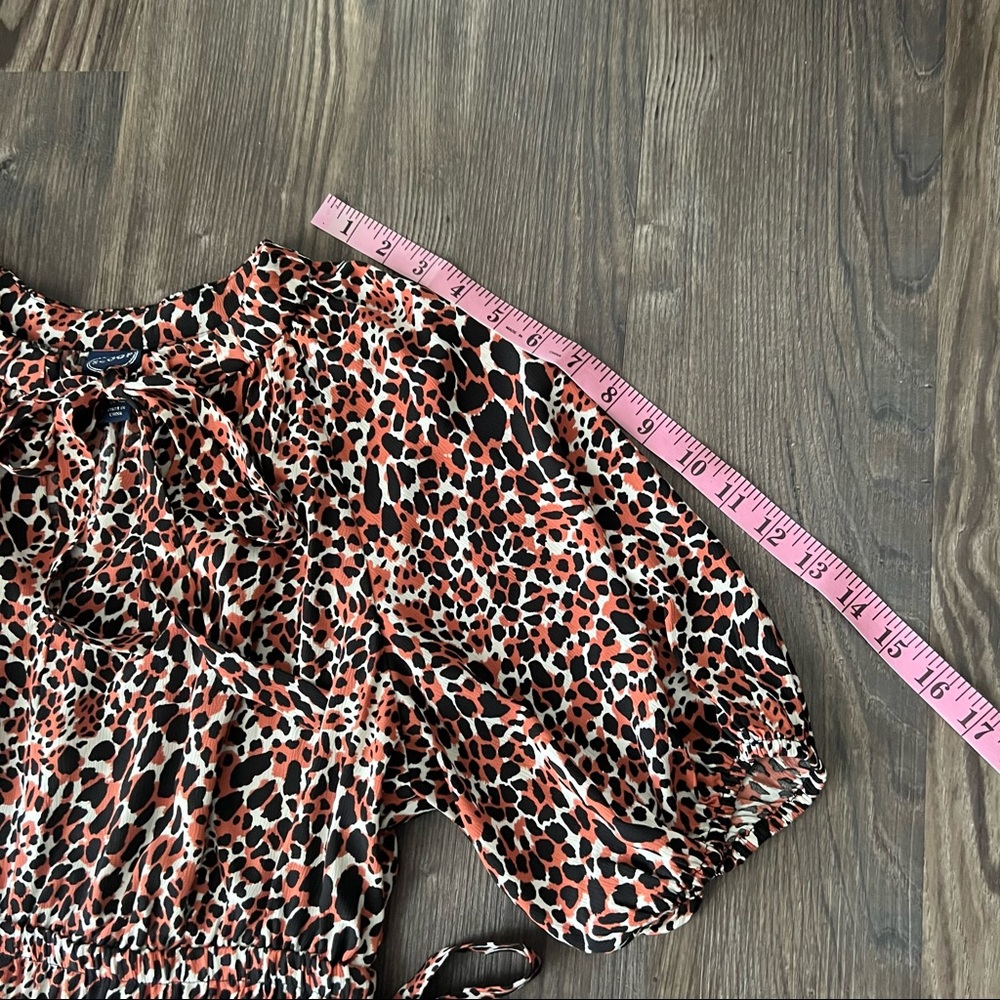 Scoop Animal Print Max Dress with Waist Ties - Picture 14 of 14